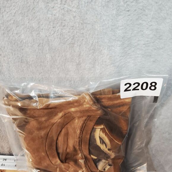 Liquid Blue Shirt Mens Large Brown Wild Horses Tie Dye Crew Neck Pullover Tee - Picture 6 of 6